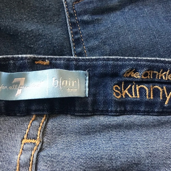 7 For All Mankind ‘the ankle skinny’ Jeans - Size 31 - Picture 5 of 6